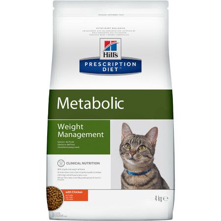Hills Hill's Prescription Diet Metabolic Weight Management сухой диетический корм для кошек для достижения и поддержания оптимального веса с курицей