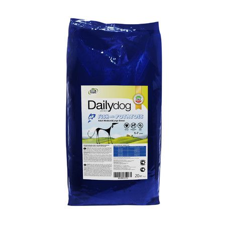 Dailydog Сухой корм Dailydog Adult Medium Large Breed для собак средних и крупных пород с рыбой и картофелем