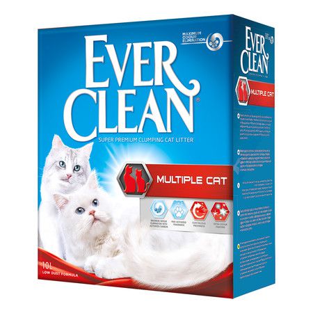 Ever Clean Наполнитель Ever Clean Multiple Cat комкующийся для нескольких кошек в доме - 10 л