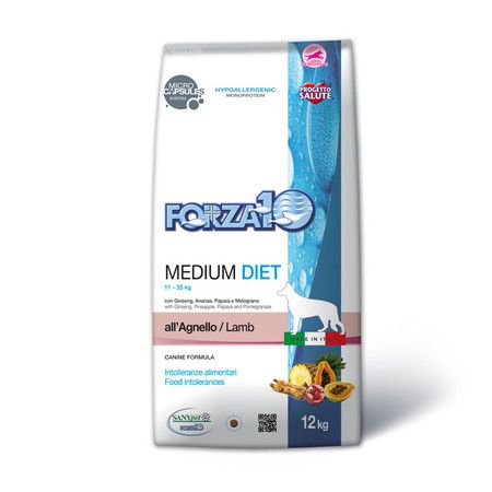 Forza10 Forza10 Diet для взрослых собак средних пород из ягненка с микрокапсулами