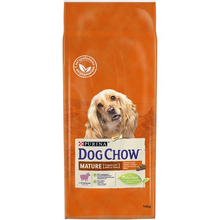 Purina Dog Chow Сухой корм Purina Dog Chow для взрослых собак старше 5 лет с ягненком