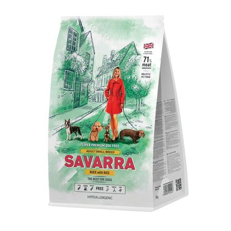 Savarra Savarra Adult Dog Small Breed Сухой корм для взрослых собак мелких пород с уткой и рисом - 3 кг