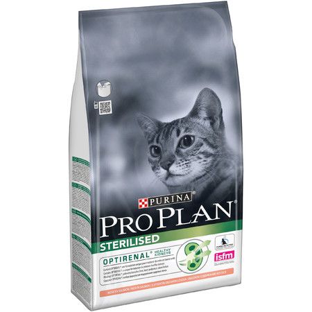 Purina PRO PLAN Сухой корм Pro Plan Adult Sterilised для взрослых стерилизованных кошек и кастрированных котов с лососем - 1,5 кг