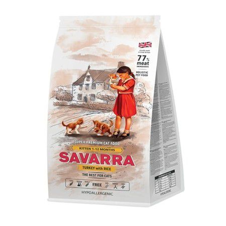 Savarra Savarra Kitten Сухой корм для котят с индейкой и рисом - 2 кг