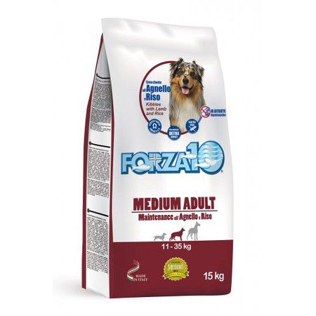 Forza10 Forza10 Maintenance для взрослых собак средних пород из мяса ягненка и рисом - 15 кг