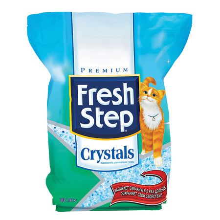 Fresh Step Наполнитель Fresh Step Crystals впитывающий силикагелевый - 1,81 кг