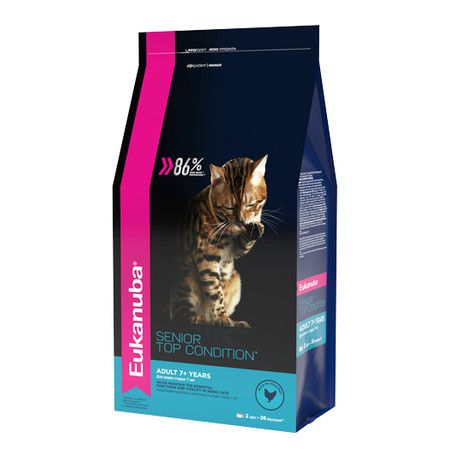 Eukanuba Сухой корм Eukanuba Cat Senior Top Condition для пожилых кошек с домашней птицей