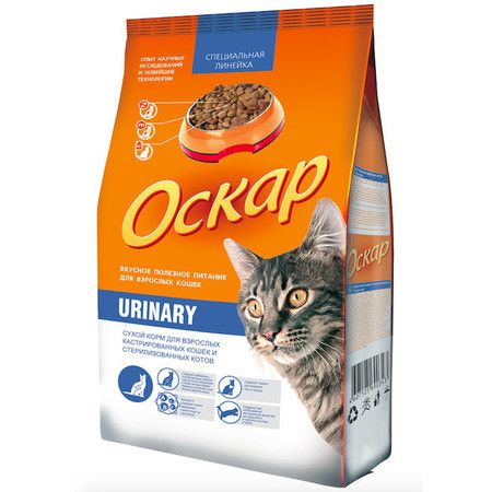 Оскар Оскар Urinary сухой для кастрированных и стерилизованных кошек МКБ 10 кг