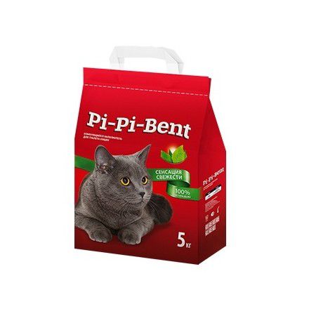 Pi-Pi-Bent Pi-Pi-Bent Сенсация свежести наполнитель для кошек комкующийся 5 кг