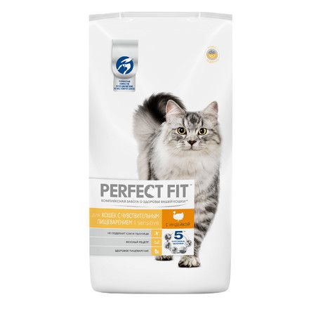 Perfect Fit Perfect Fit Sensitive сухой корм для взрослых кошек с чувствительным пищеварением с индейкой