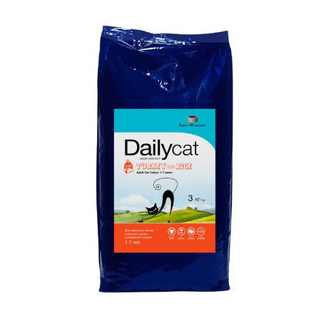 Dailycat Dailycat Adult Indoor Turkey для домашних кошек с индейкой - 3 кг