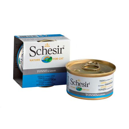 Schesir Schesir для кошек с тунцом в собственном соку - 85 гр 14 шт