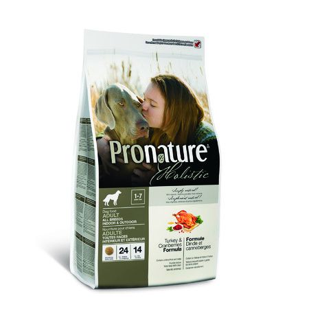 PRONATURE Сухой корм Pronature Holistic для собак с индейкой и клюквой - 6,8 кг