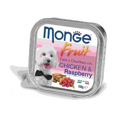MONGE Monge Dog Fresh консервы для собак курица с малиной 100 гр х 32 шт