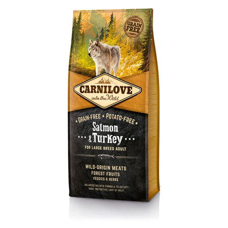 CarniLove Сухой корм Carnilove Salmon & Turkey for Large Breed Adult Dogs «Лосось и индейка» для взрослых собак крупных пород беззерновой