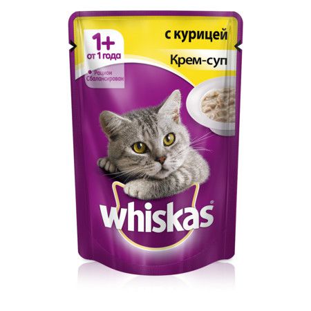 Whiskas Whiskas крем-суп с курицей 1+