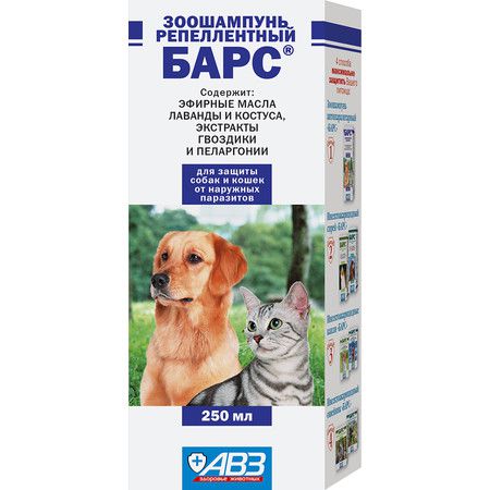 Барс Барс шампунь антипаразитарный для собак и кошек - 250 мл