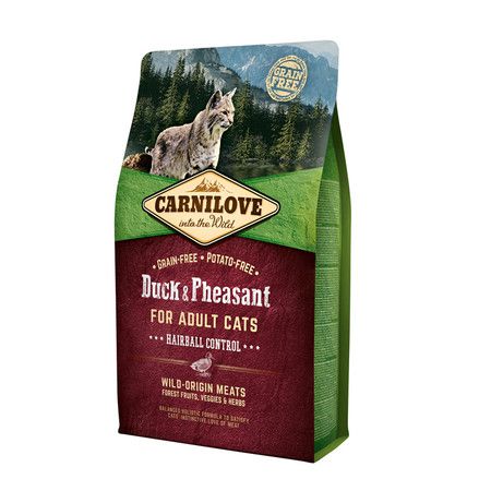 CarniLove Сухой корм Carnilove Duck & Pheasant Hairball Control for Adult Cats для взрослых кошек с мясом утки и фазана