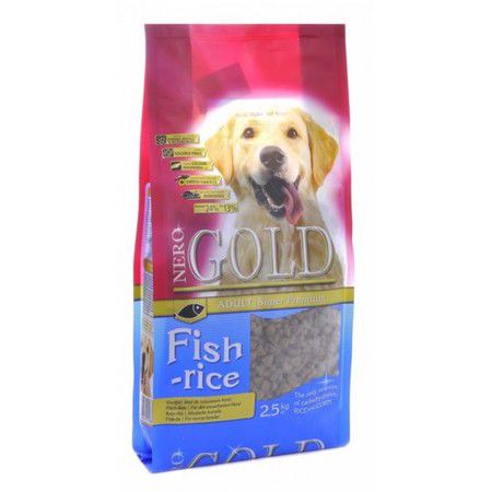 Nero Gold Nero gold fish&rice для взрослых собак рыбный коктейль, рис и овощи