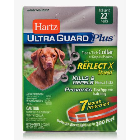 Hartz Ошейник Hartz Ultra Guard Plus инсектоакарицидный для собак и щенков оранжевый - 58 см