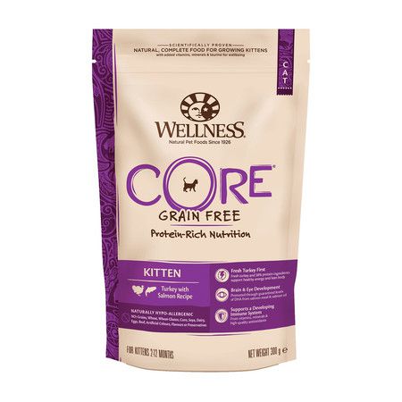 Wellness Беззерновой cухой корм Wellness Core для котят с индейкой и лососем - 0,3 кг