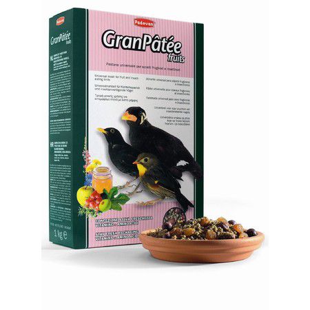 Padovan Корм Padovan Granpatee Fruits для насекомоядных птиц комплексный фруктовый - 1 кг