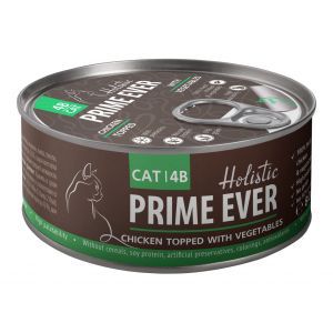 Prime Ever Prime Ever влажный корм для взрослых кошек с цыпленком и овощами в желе - 80 г