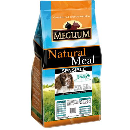 Meglium Сухой корм Meglium Sensible для взрослых собак с чувствительным пищеварением с ягненком и рисом