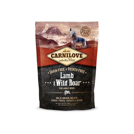 CarniLove Сухой корм Carnilove Lamb & Wild Boar for Adult Dogs для взрослых собак всех пород с ягненком и диким кабаном беззерновой - 1,5 кг