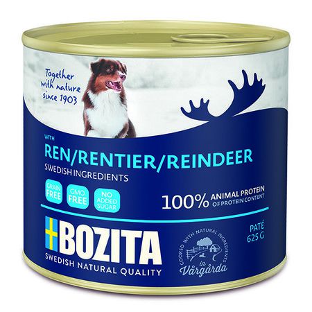 Bozita Bozita Reindeer мясной паштет для взрослых собак с олениной - 625 г
