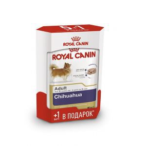 Royal Canin Royal Canin Chihuahua Adult паштет для взрослых собак породы чихуахуа 5 шт + 1 шт в подарок - 85 г