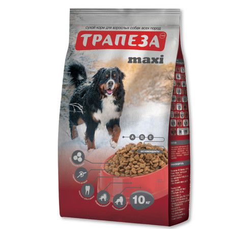 Трапеза Трапеза Макси сухой корм для собак крупных пород с говядиной