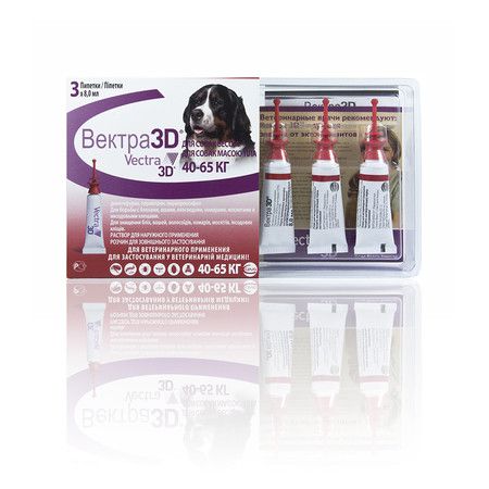 Vectra3D Vectra 3D капли инсектоакарицидные для собак 40-65 кг
