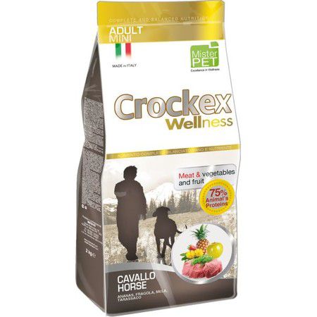 Crockex Wellness Сухой корм Crockex Wellness для взрослых собак мелких пород с кониной и рисом
