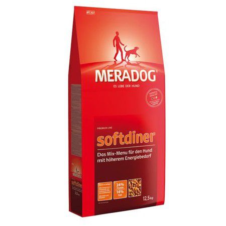 MERADOG Микс-меню Meradog Softdiner для собак с повышенным уровнем активности - 12,5 кг