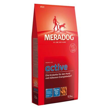 MERADOG Крокеты Meradog Active для взрослых собак с повышенной активностью - 12,5 кг