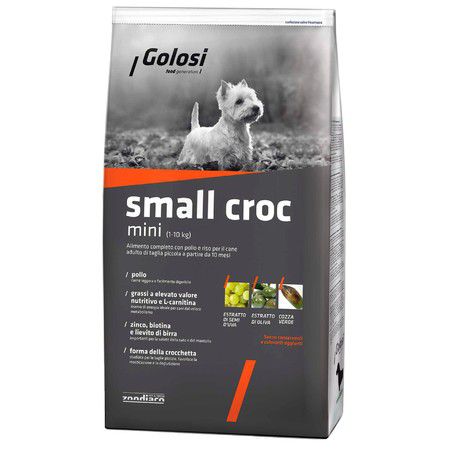 Golosi Golosi Dog Adult Small Croc сухой корм для собак мелких и миниатюных пород с курицей и рисом - 2 кг