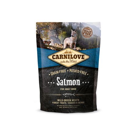 CarniLove Сухой корм Carnilove Salmon for Adult Dogs для взрослых собак всех пород с лососем беззерновой - 1,5 кг