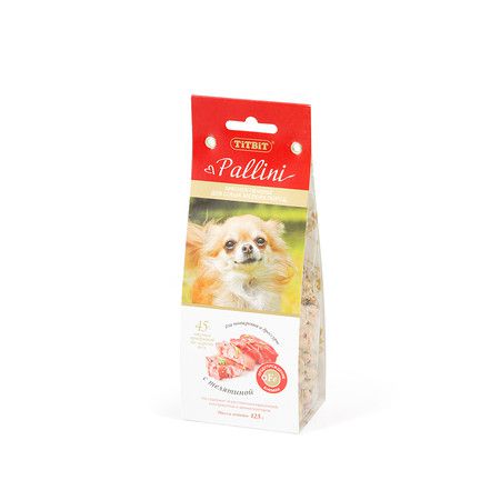 TiTBiT Titbit печенье Pallini с телятиной (125г)