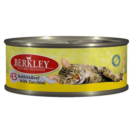 Berkley Berkley Adult Cat Rabbit & Beef With Zucchini № 13