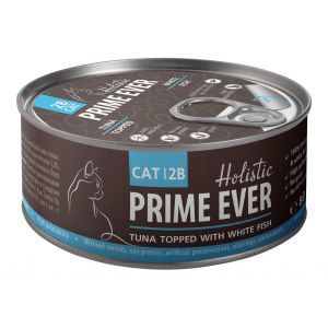 Prime Ever Prime Ever влажный корм для взрослых кошек с тунцом и белой рыбой в желе - 80 г