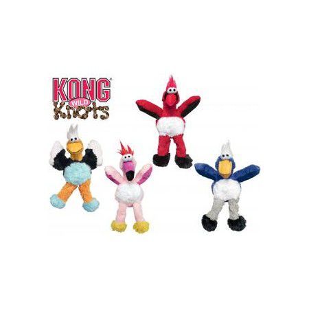 Kong Kong игрушка для мелких и средних собак WildKnots "Дикие птицы" плюш с канатом внутри в ассортименте
