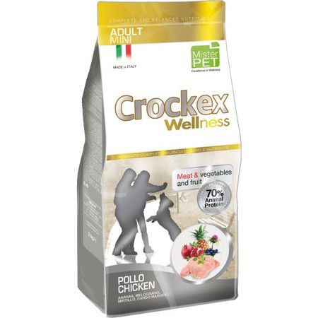 Crockex Wellness Сухой корм Crockex Wellness для взрослых собак мелких пород с курицей и рисом - 2 кг