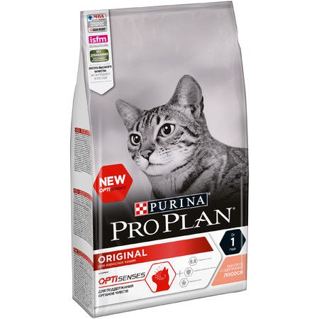 Purina PRO PLAN Сухой корм Pro Plan Cat Adult для взрослых кошек с лососем - 1,5 кг