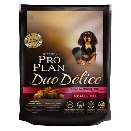 Purina PRO PLAN Purina Pro Plan Duo Delice сухой корм для взрослых собак мелких и карликовых пород с лососем и рисом - 700 г