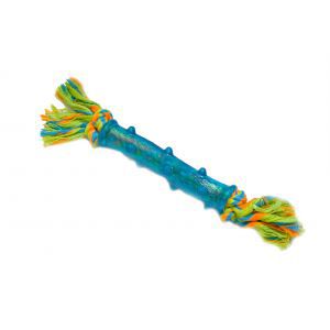 Nems Nems игрушка для собак палка резиновая на цветном хлопковом канате средняя 18 см