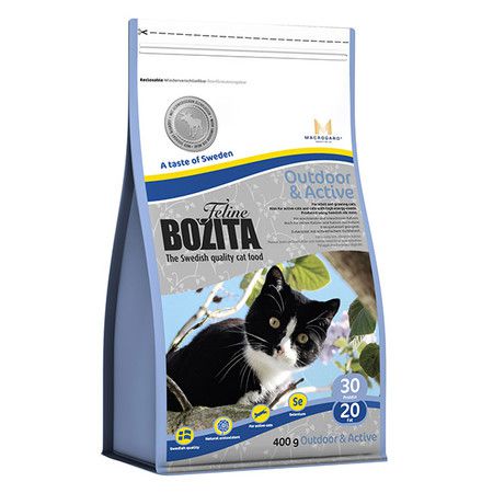 Bozita Bozita Feline Outdoor & Active сухой корм для кошек, ведущих активный образ жизни с курицей и мясом лося - 400 г
