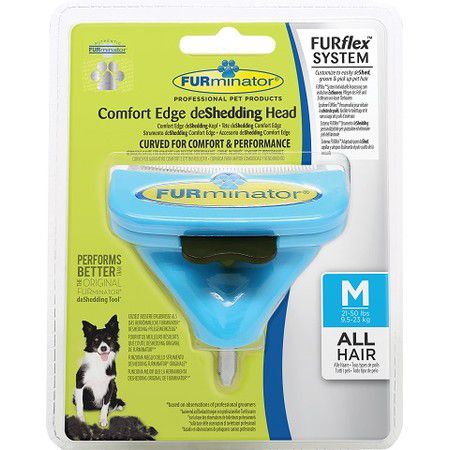 FURMINATOR FURminator FURflex насадка против линьки M для собак средних пород