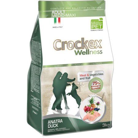 Crockex Wellness Сухой корм Crockex Wellness для взрослых собак средних и крупных пород с уткой и рисом