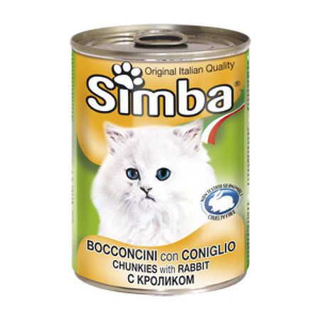 SIMBA Simba Cat консервы для кошек паштет кролик 400 гр х 24 шт.